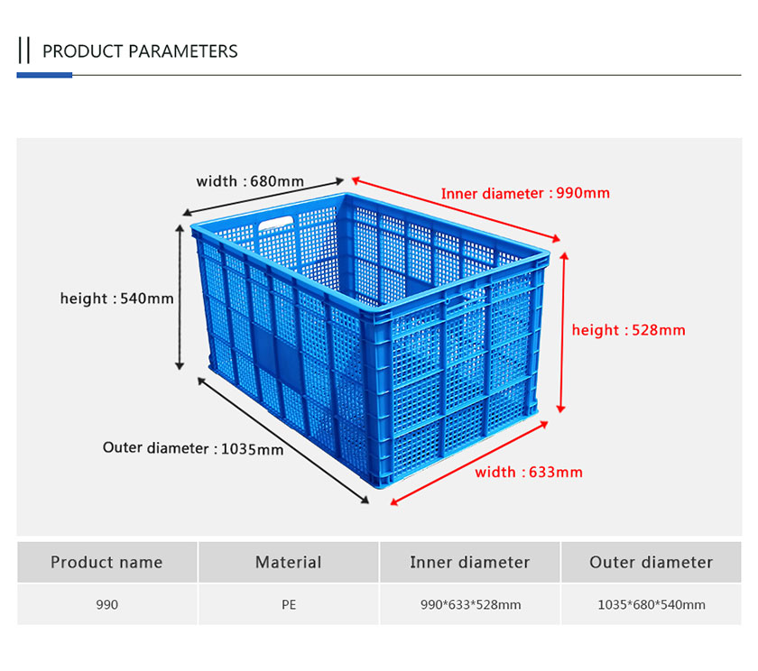 Factory Plastic Stacking Baskets