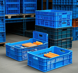 collapsible plastic crates