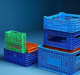 collapsible plastic crates